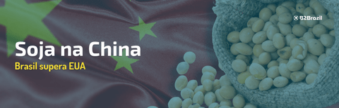 Soja na China: Brasil supera EUA